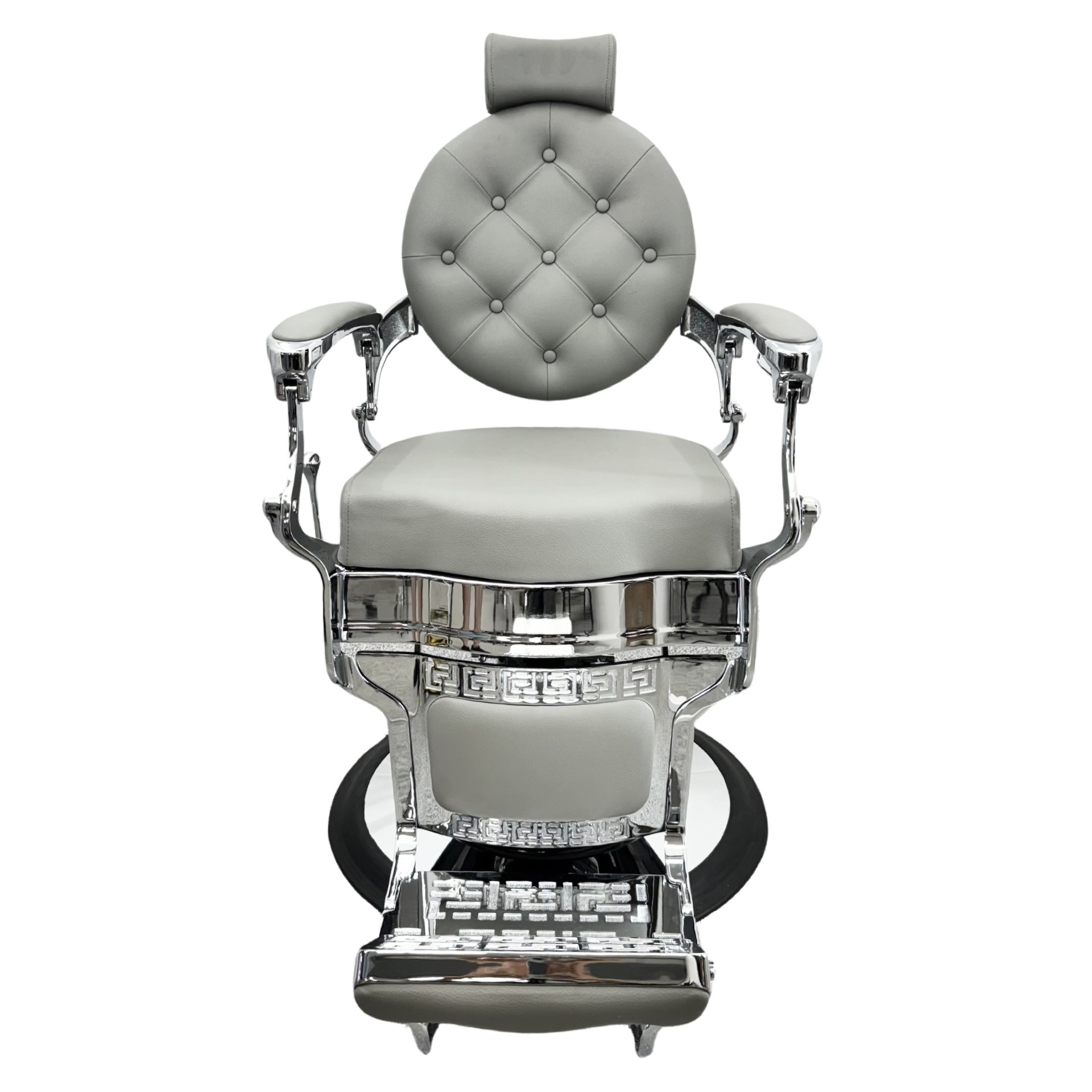 Salon360 New Prince Barber Chair - Gray