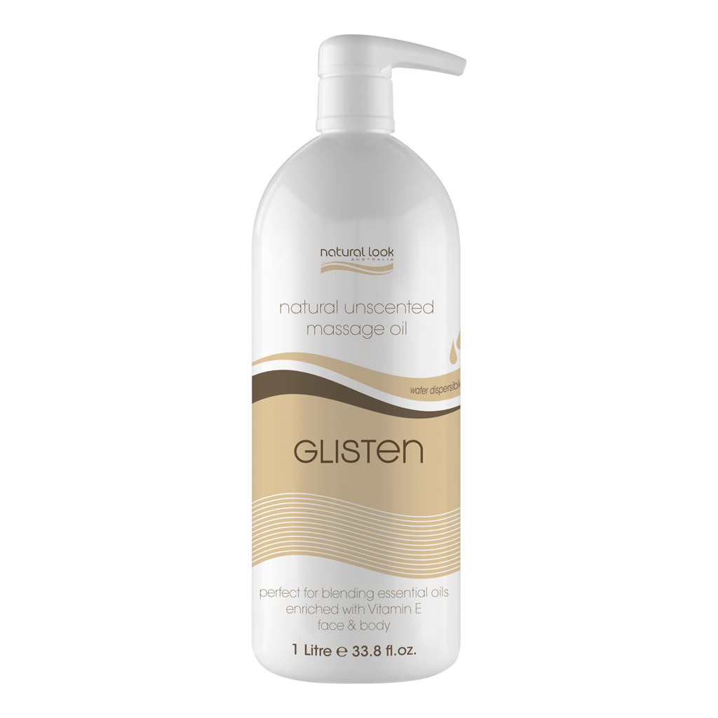 Natural Look Glisten Unscented Body Massage Oil 1L