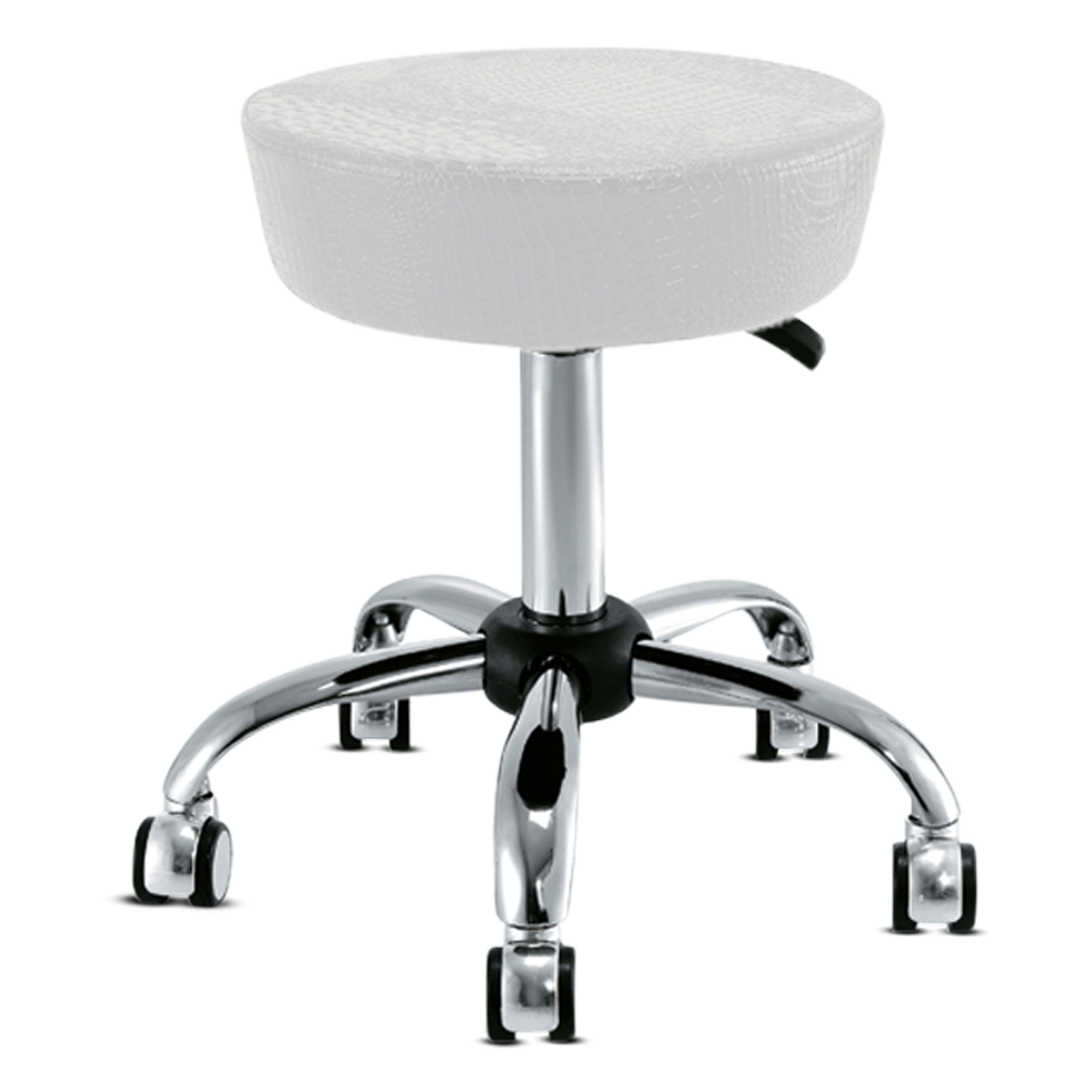 Salon360 Daisy Salon Stool No Back Rest White