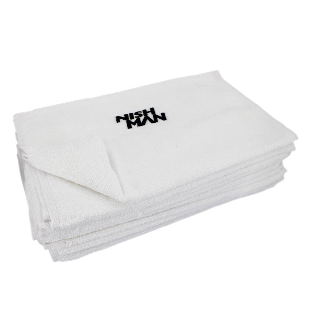 Nish Man Barber Cotton Towel 34x60cm Pack of 10