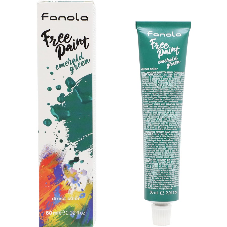 Fanola Free Paint Emerald Green-Direct Color 60ml