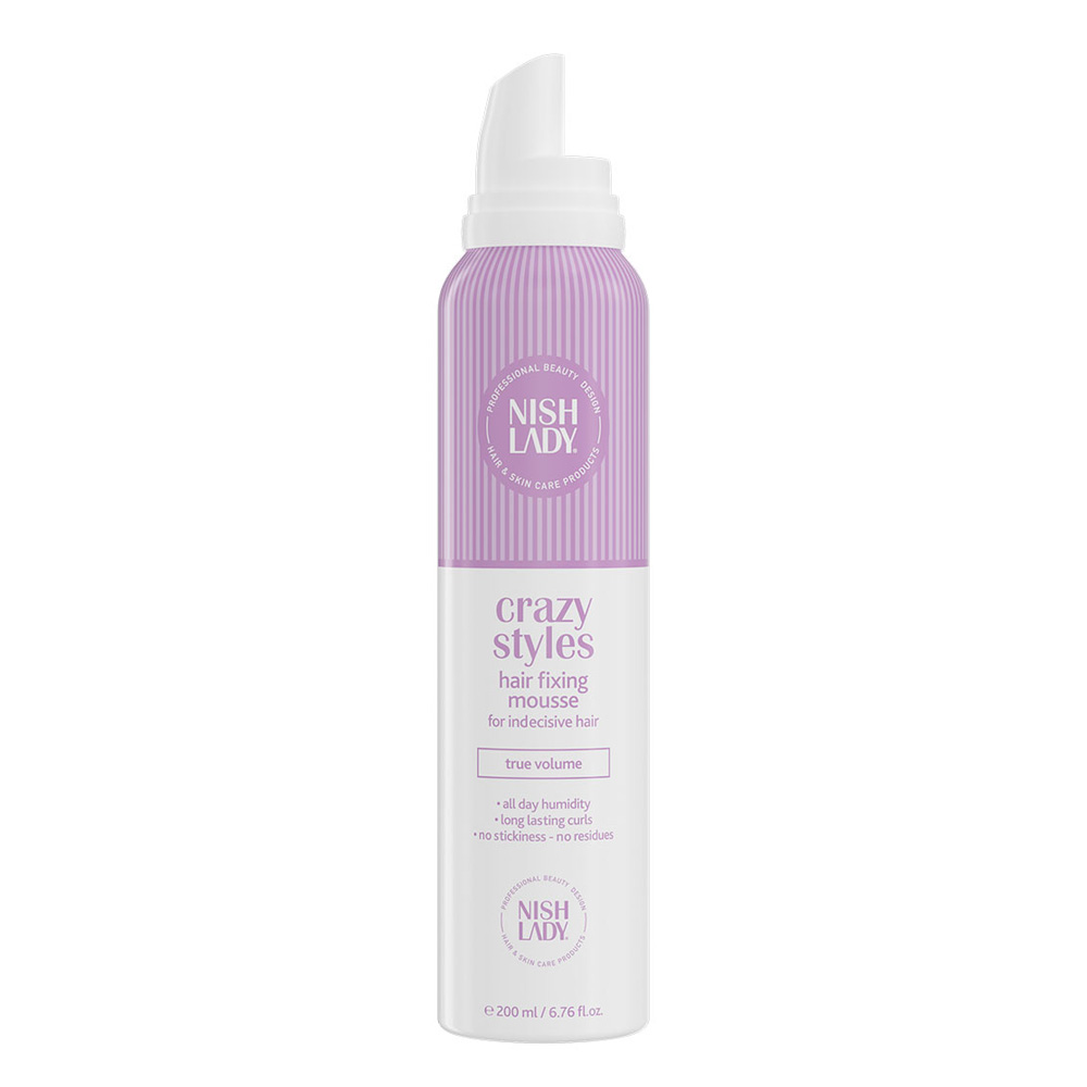 Nish Lady Crazy Styles Fixing Mousse 200ml